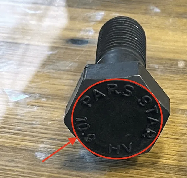 حکاکی روی گل پیچ HV (شناسنامه محصول)